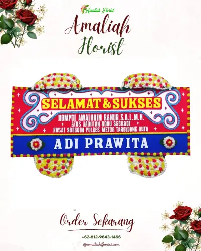 Karangan Bunga Ucapan Selamat di Sukamahi